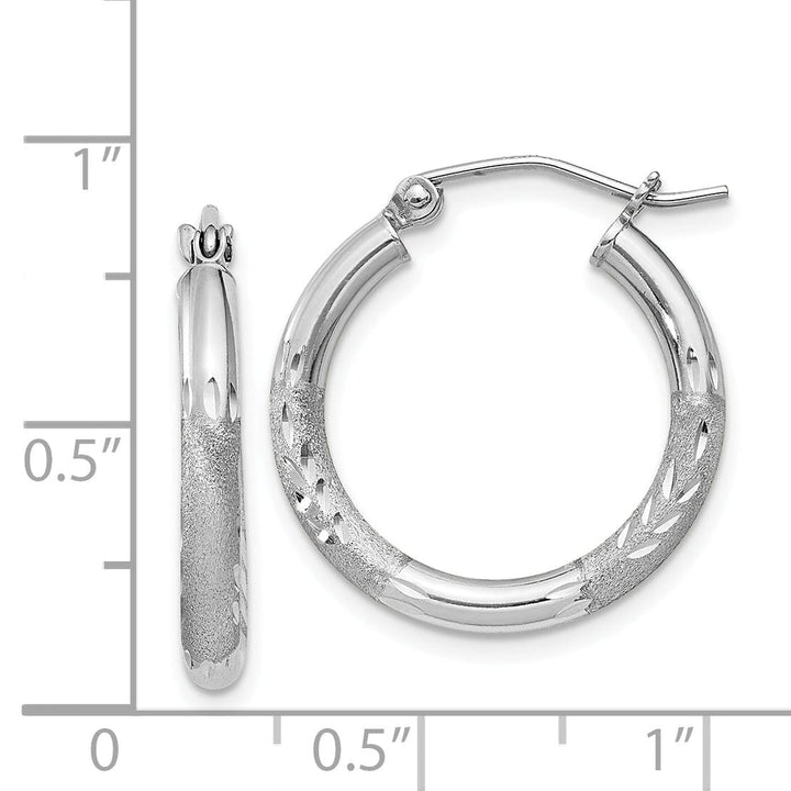 Lovely Rita's Earrings Silver D.C Round Hoop Hinged Earrings