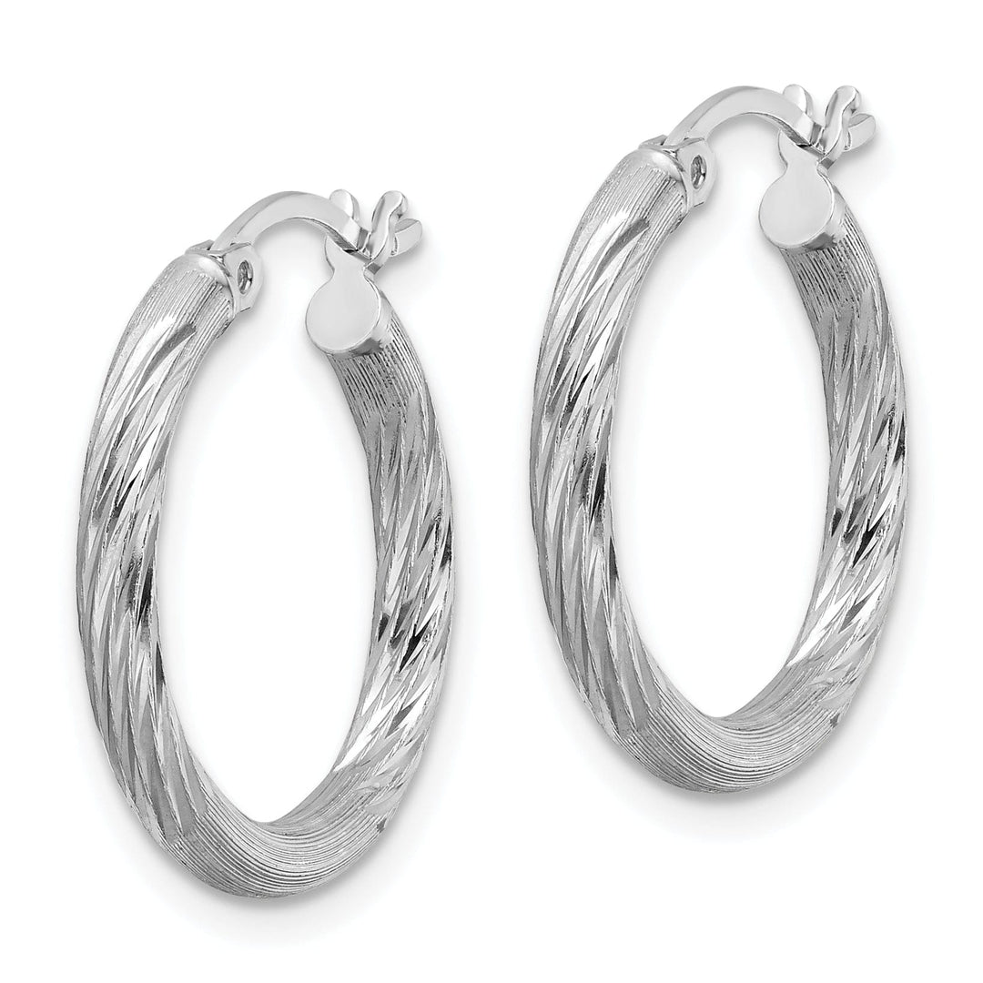 Lovely Rita's Earrings Silver D.C Round Hoop Hinged Earrings