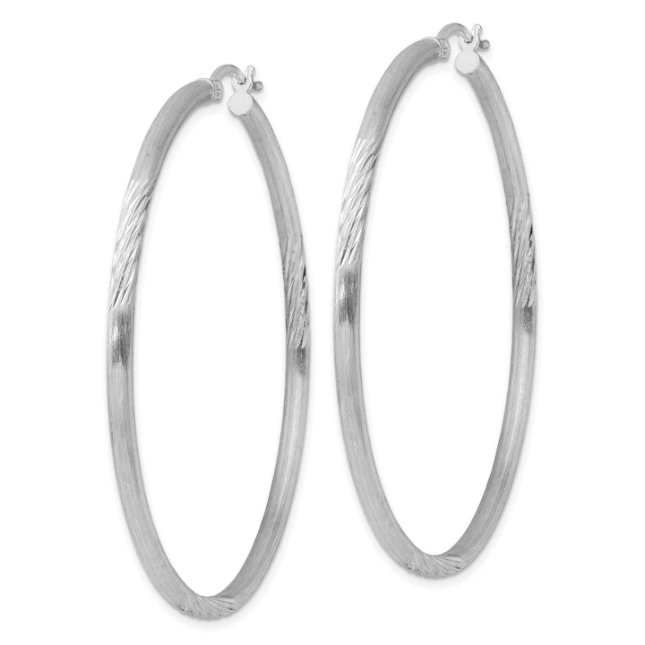 Lovely Rita's Earrings Silver D.C Round Hoop Hinged Earrings
