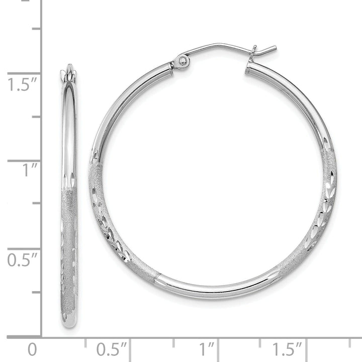 Lovely Rita's Earrings Silver D.C Round Hoop Hinged Earrings