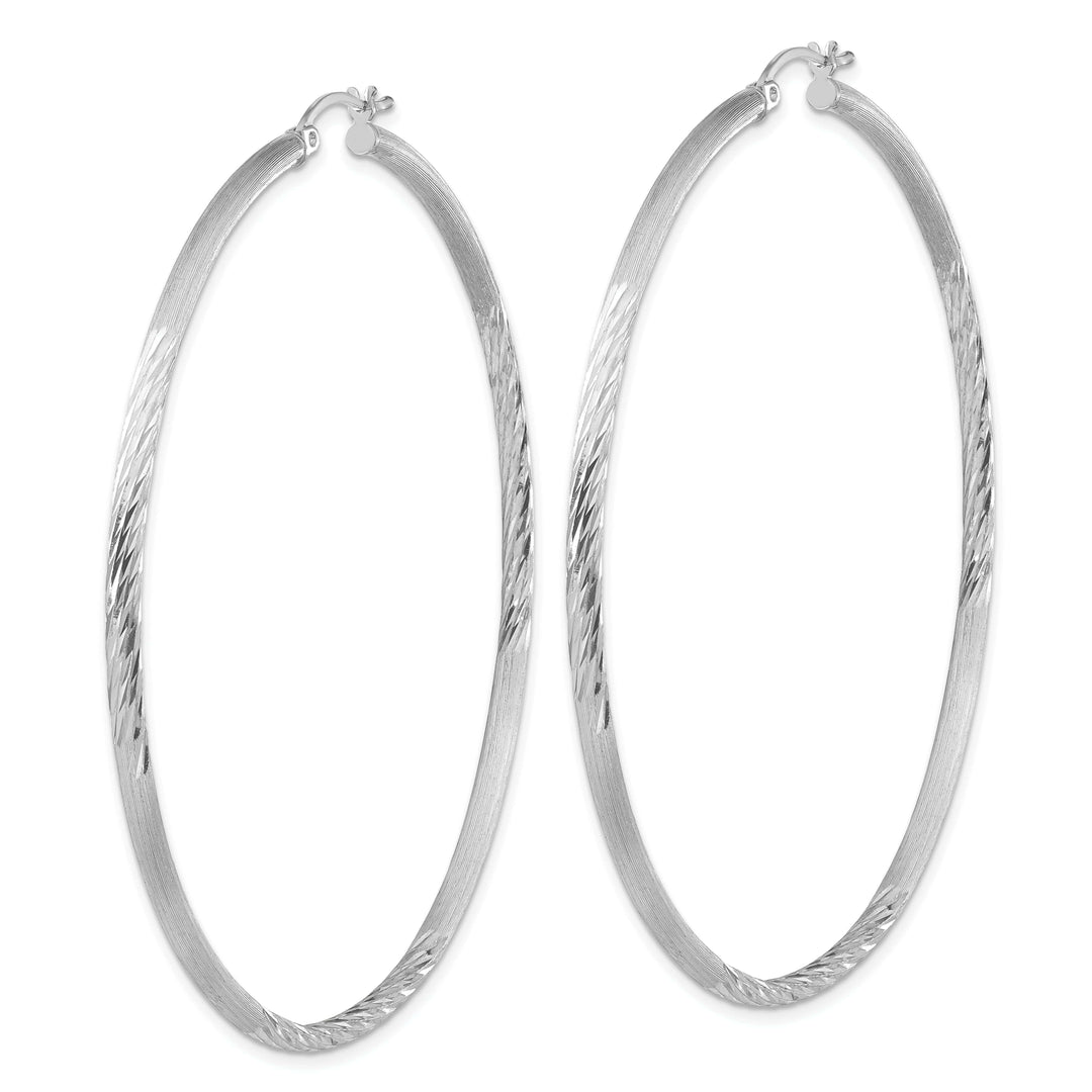 Lovely Rita's Earrings Silver D.C Round Hoop Hinged Earrings