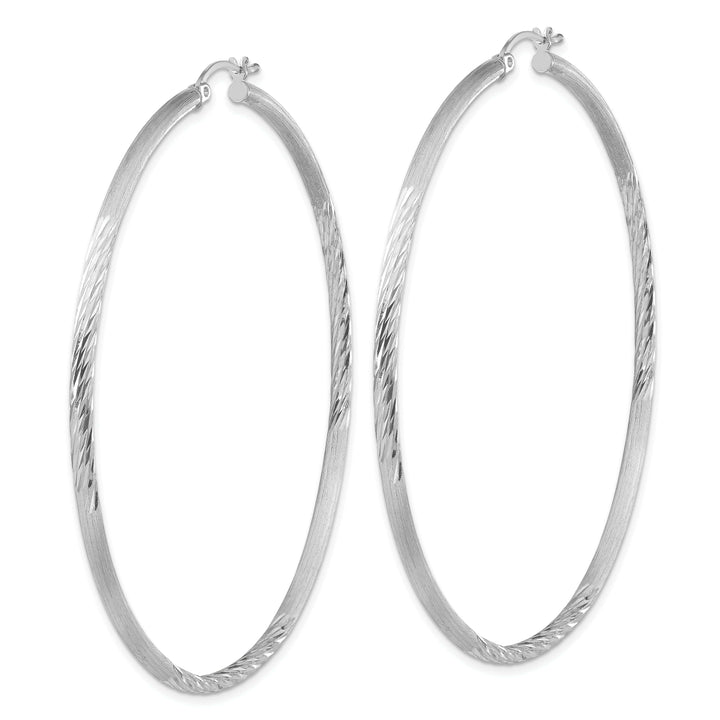 Lovely Rita's Earrings Silver D.C Round Hoop Hinged Earrings