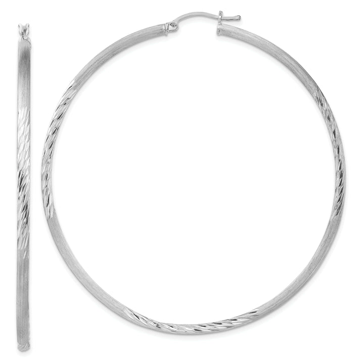 Lovely Rita's Earrings Silver D.C Round Hoop Hinged Earrings