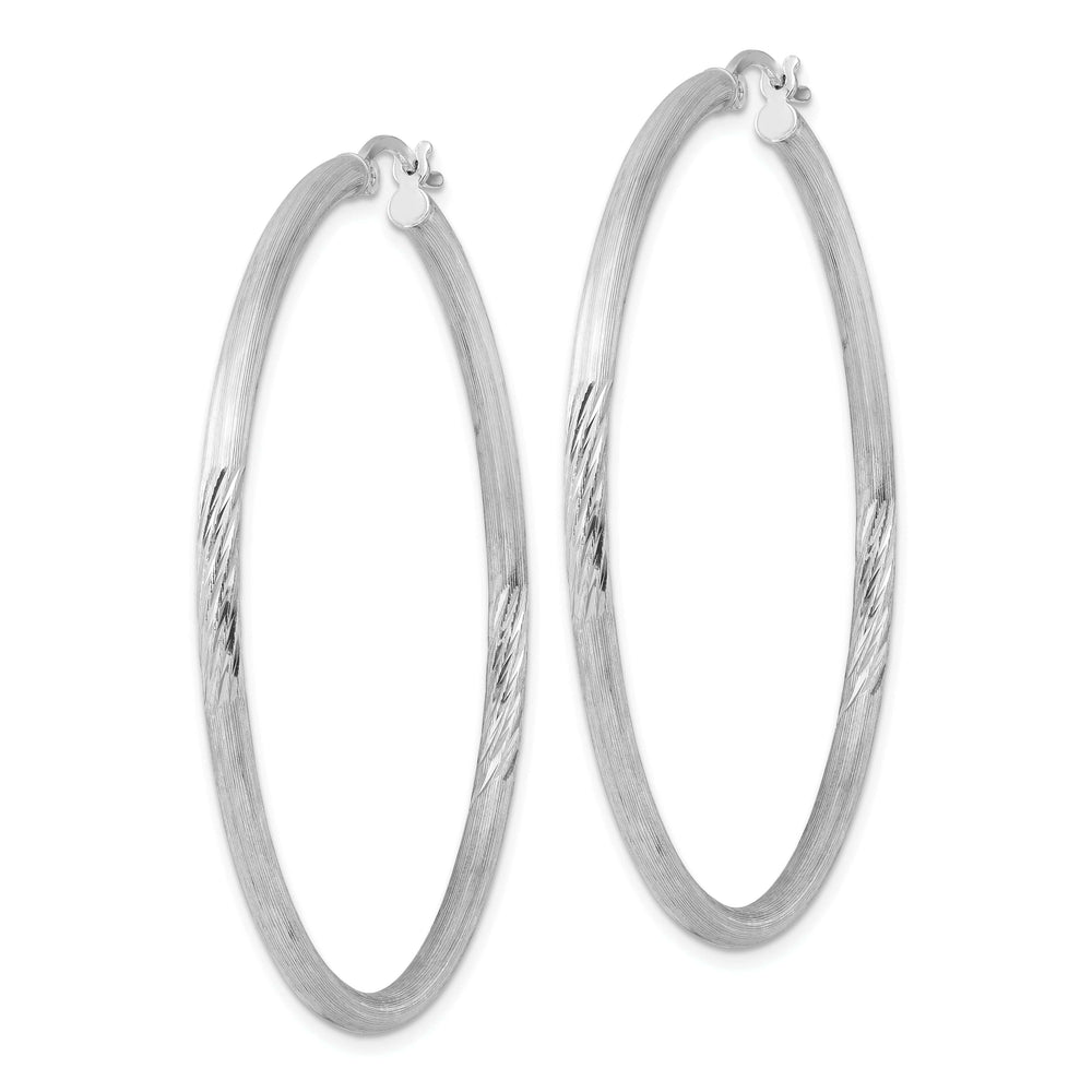 Lovely Rita's Earrings Silver D.C Round Hoop Hinged Earrings