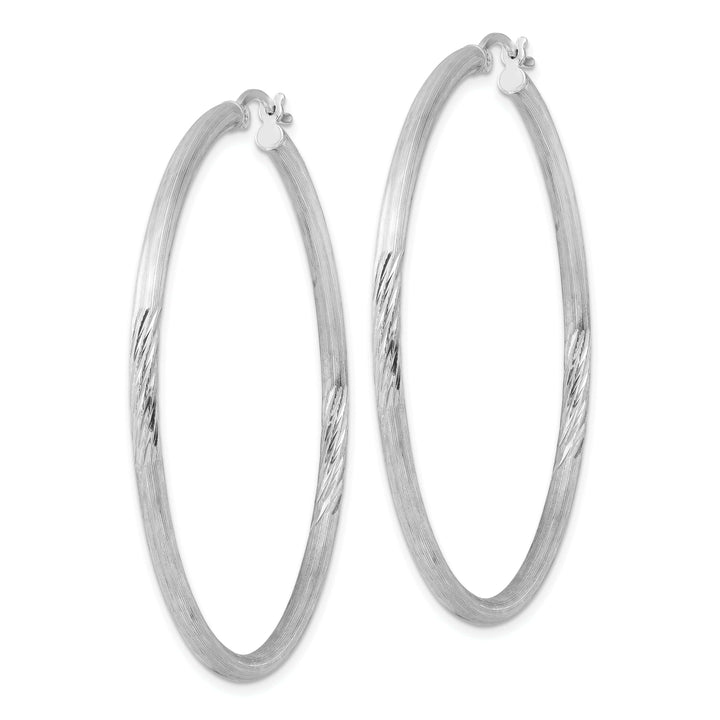Lovely Rita's Earrings Silver D.C Round Hoop Hinged Earrings