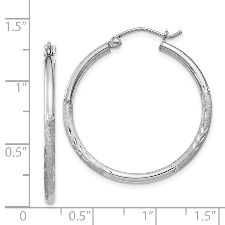 Lovely Rita's Earrings Silver D.C Round Hoop Hinged Earrings