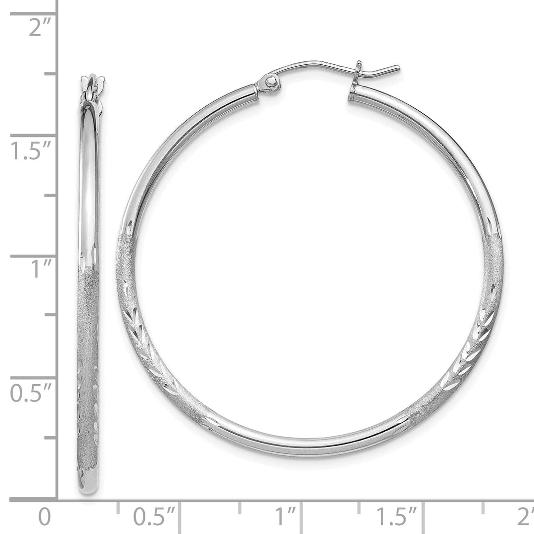 Lovely Rita's Earrings Silver D.C Round Hoop Hinged Earrings