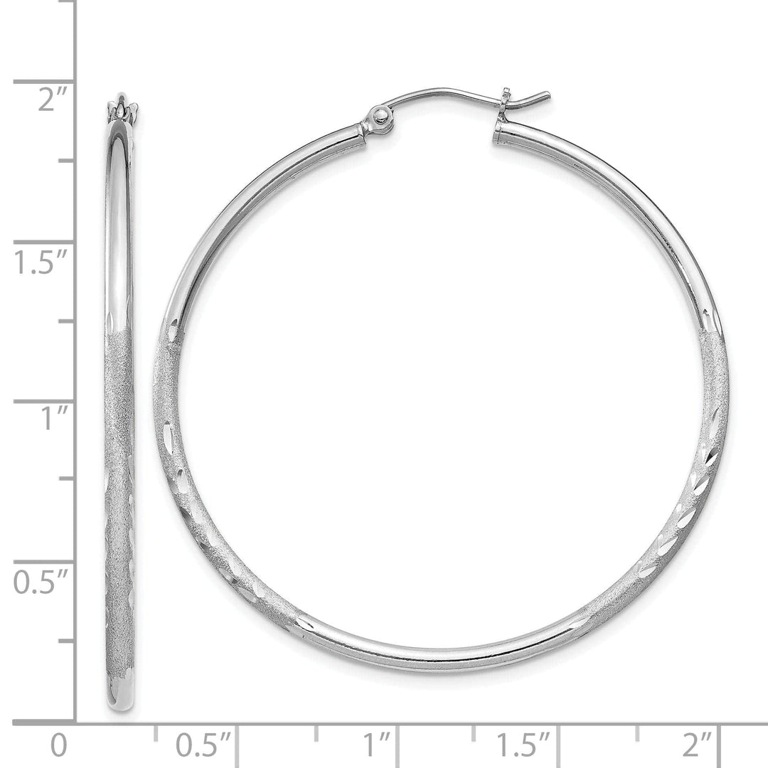 Lovely Rita's Earrings Silver D.C Round Hoop Hinged Earrings