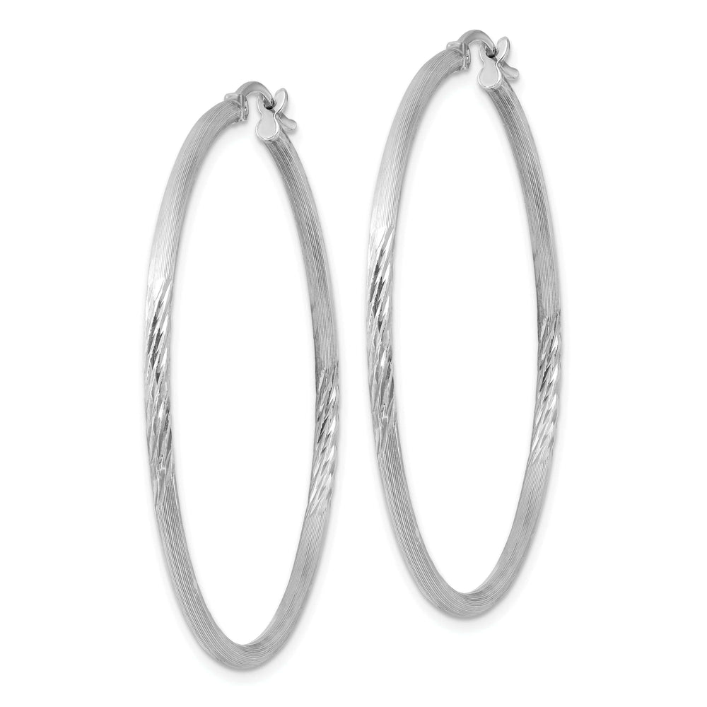 Lovely Rita's Earrings Silver D.C Round Hoop Hinged Earrings