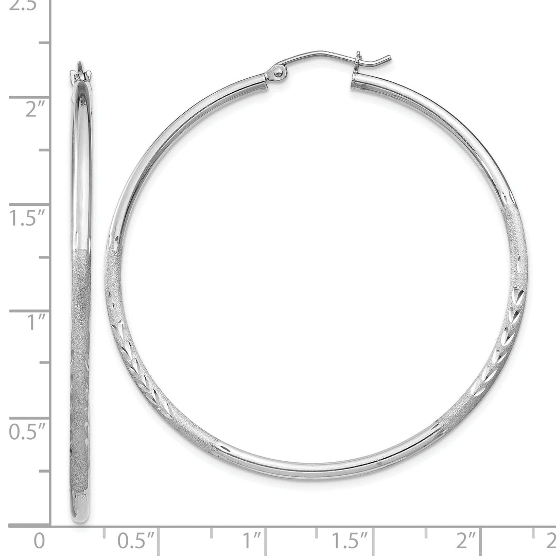 Lovely Rita's Earrings Silver D.C Round Hoop Hinged Earrings