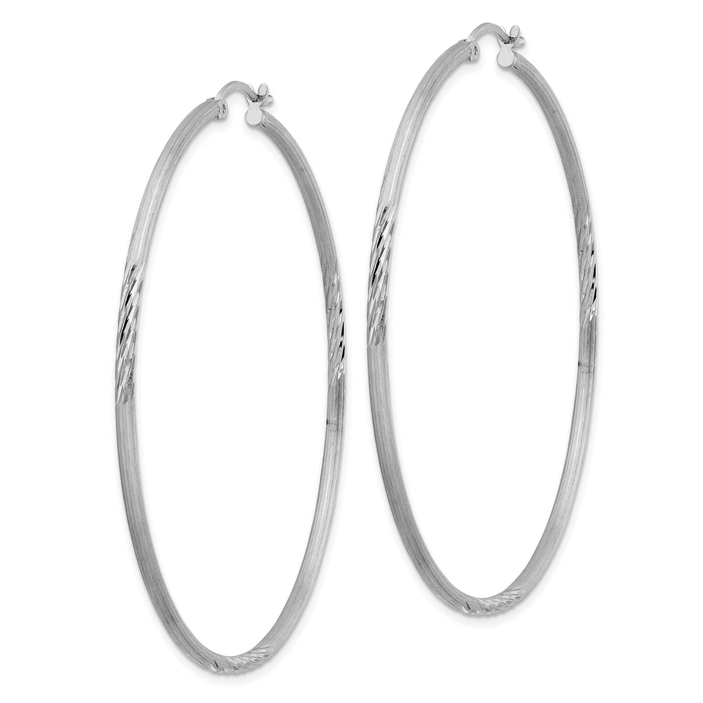 Lovely Rita's Earrings Silver D.C Round Hoop Hinged Earrings