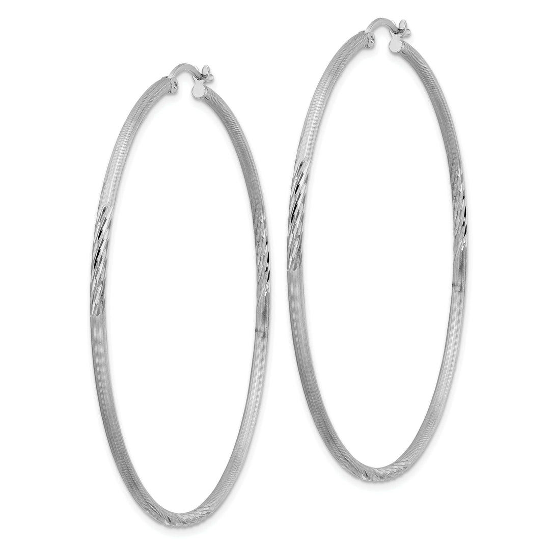 Lovely Rita's Earrings Silver D.C Round Hoop Hinged Earrings