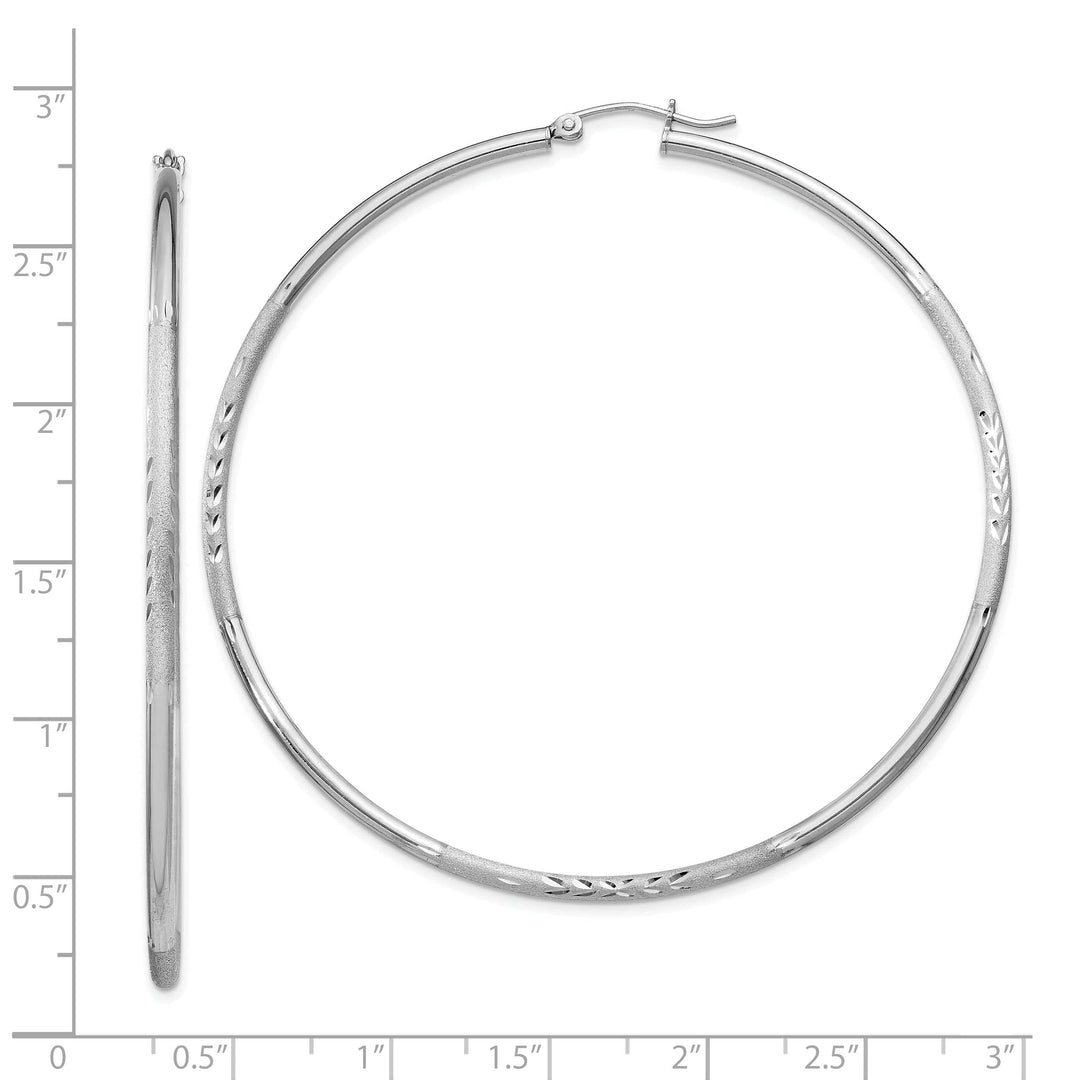 Lovely Rita's Earrings Silver D.C Round Hoop Hinged Earrings