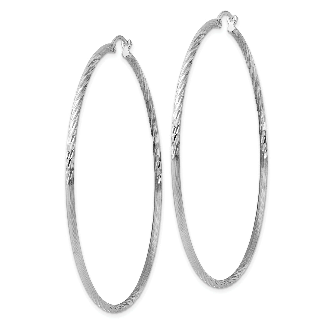 Lovely Rita's Earrings Silver D.C Round Hoop Hinged Earrings