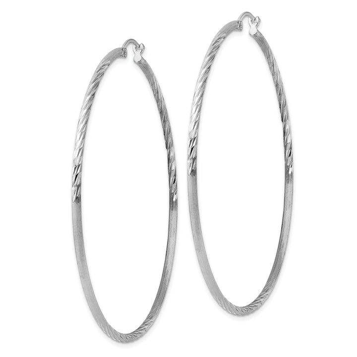 Lovely Rita's Earrings Silver D.C Round Hoop Hinged Earrings