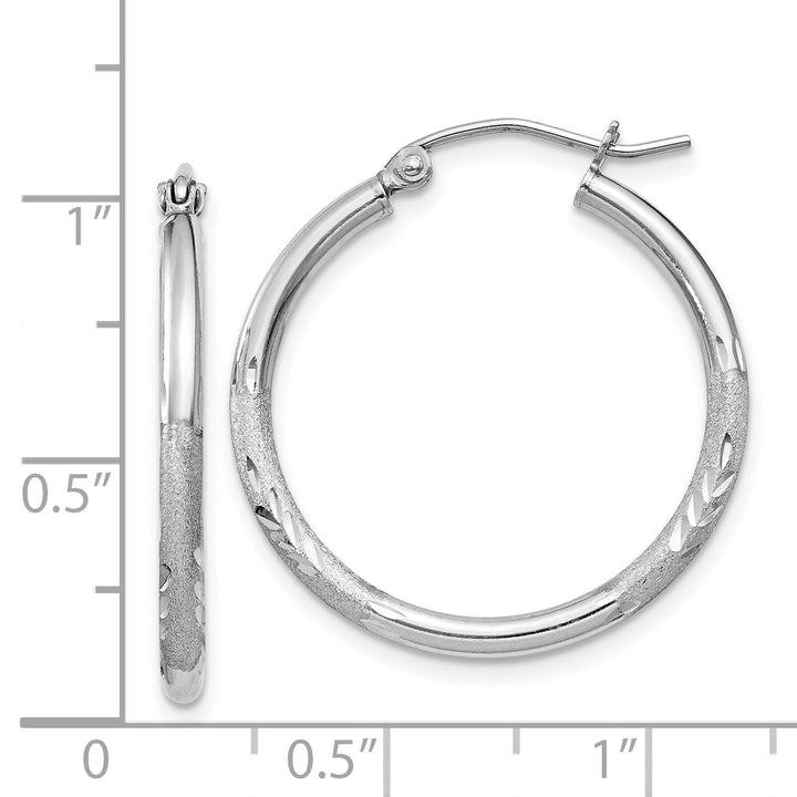 Lovely Rita's Earrings Silver D.C Round Hoop Hinged Earrings