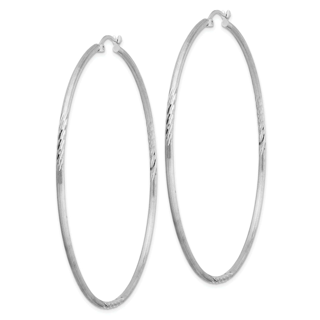 Lovely Rita's Earrings Silver D.C Round Hoop Hinged Earrings