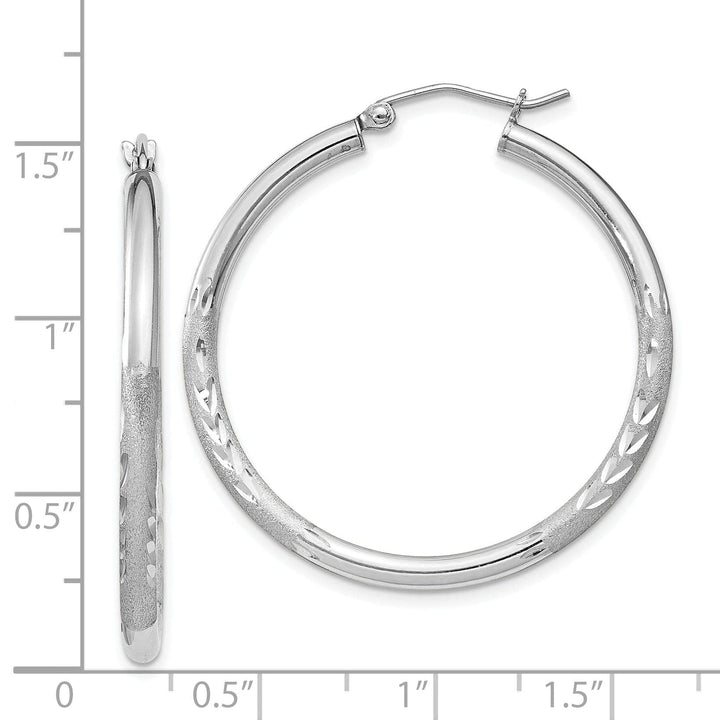 Lovely Rita's Earrings Silver D.C Round Hoop with Hinged Earrings