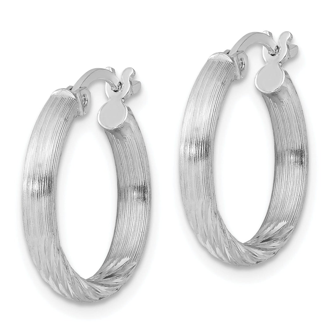 Lovely Rita's Earrings Silver D.C Round Hoop with Hinged Earrings