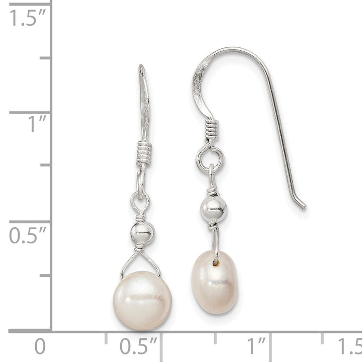 Lovely Rita's Earrings Silver Fresh Water Pearl Dangle Earrings