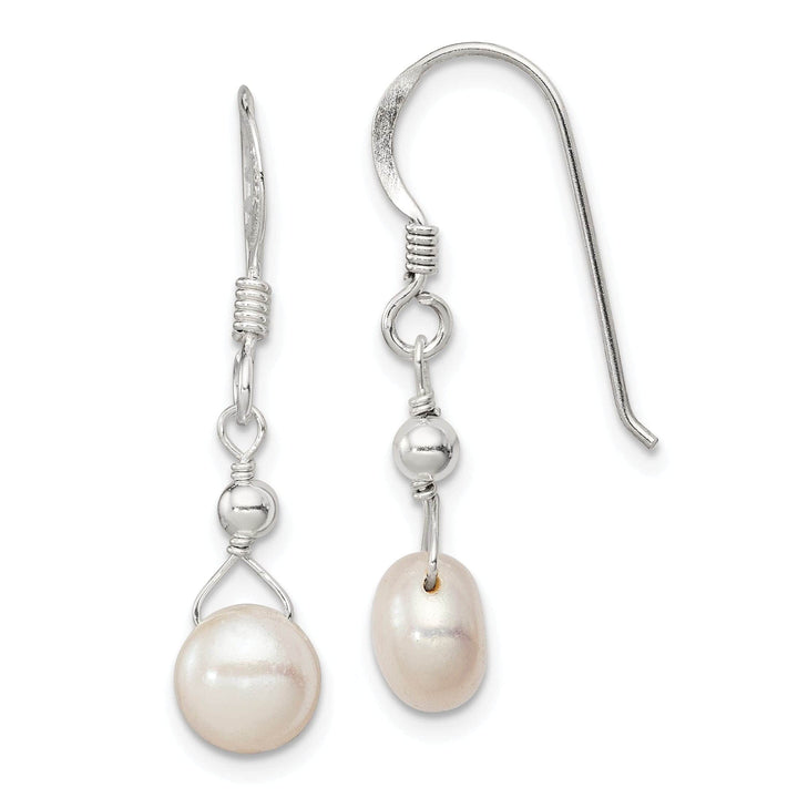 Lovely Rita's Earrings Silver Fresh Water Pearl Dangle Earrings