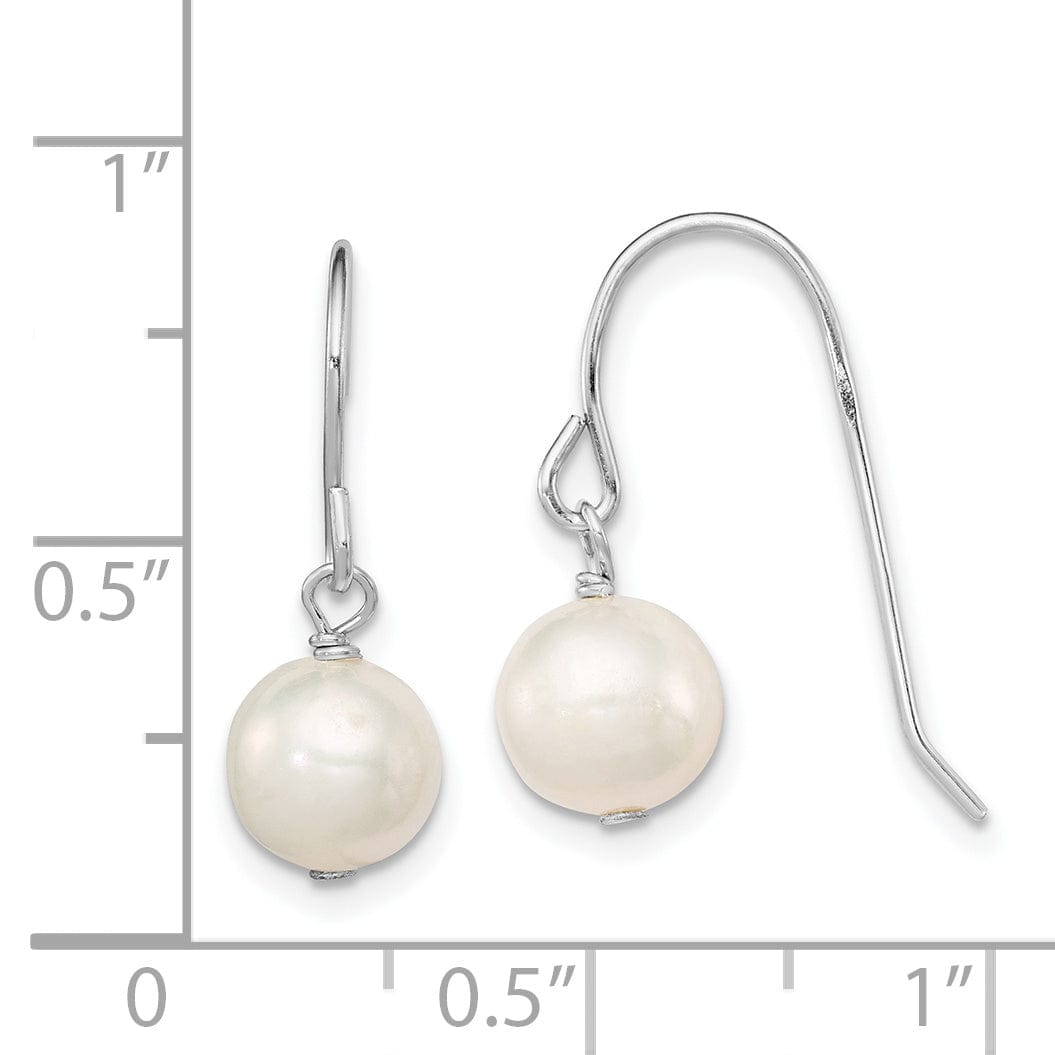 Lovely Rita's Earrings Silver Fresh Water Pearl Dangle Hook Earrings