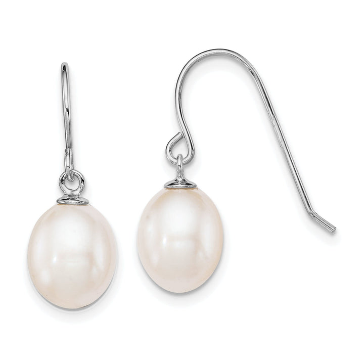 Lovely Rita's Earrings Silver Fresh Water Pearl Dangle Hook Earrings