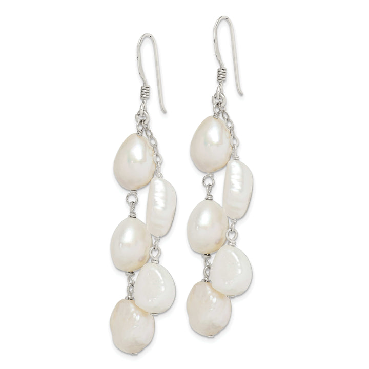 Lovely Rita's Earrings Silver Fresh Water Pearl Dangle Hook Earrings