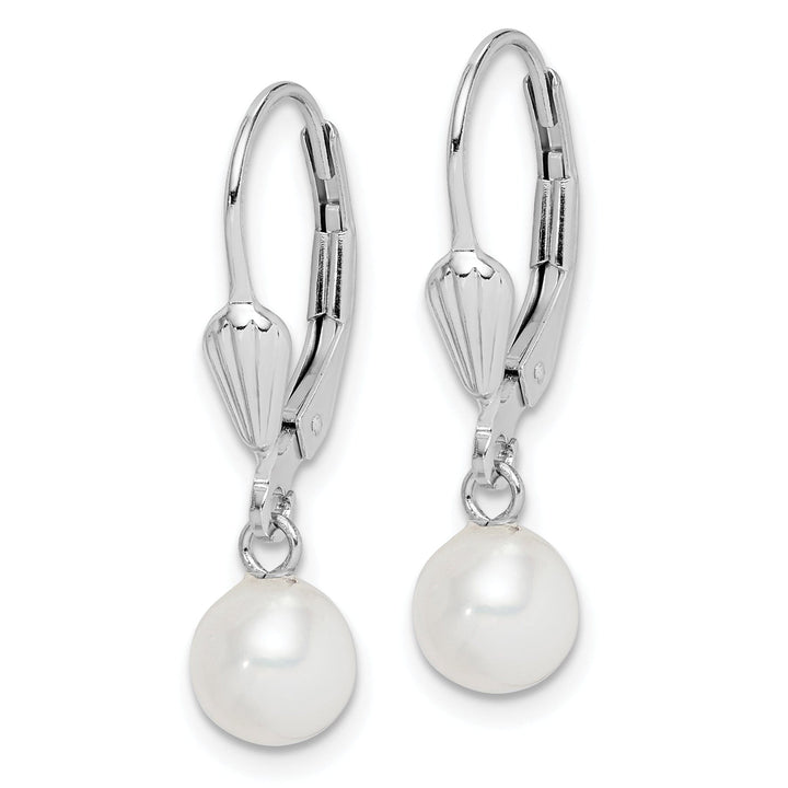 Lovely Rita's Earrings Silver Fresh Water Pearl Leverback Earrings