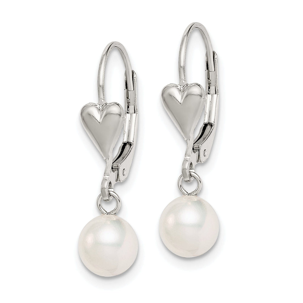 Lovely Rita's Earrings Silver Fresh Water Pearl Leverback Earrings