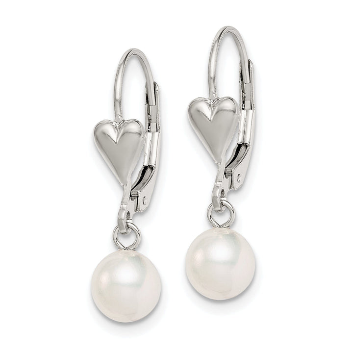 Lovely Rita's Earrings Silver Fresh Water Pearl Leverback Earrings