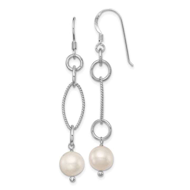 Lovely Rita's Earrings Silver Fresh Water Sheperds Hook Pearl Earrings