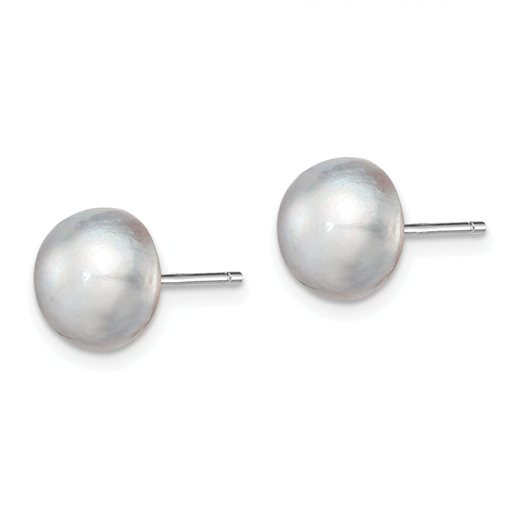 Lovely Rita's Earrings Silver Grey Fresh Water Cultured Pearl Earrings