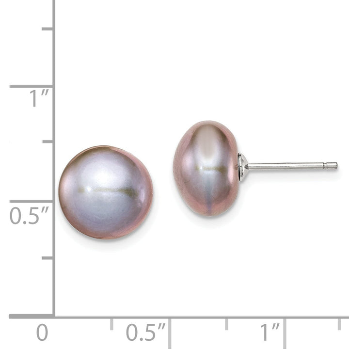 Lovely Rita's Earrings Silver Grey Fresh Water Cultured Pearl Earrings