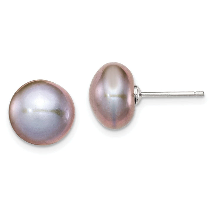 Lovely Rita's Earrings Silver Grey Fresh Water Cultured Pearl Earrings