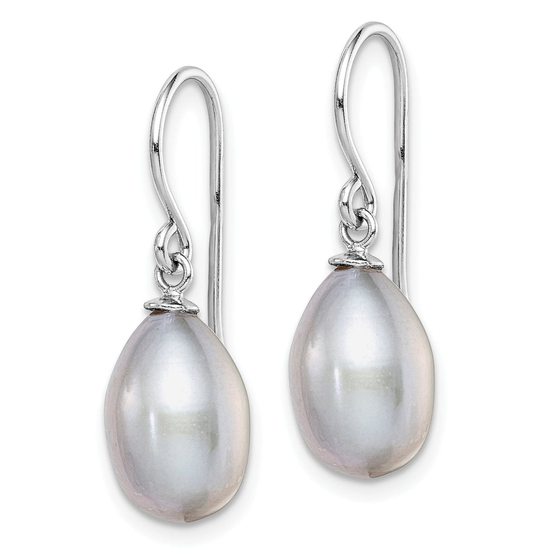 Lovely Rita's Earrings Silver Grey Fresh Water Pearl Dangle Earrings