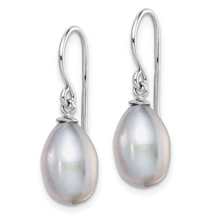 Lovely Rita's Earrings Silver Grey Fresh Water Pearl Dangle Earrings