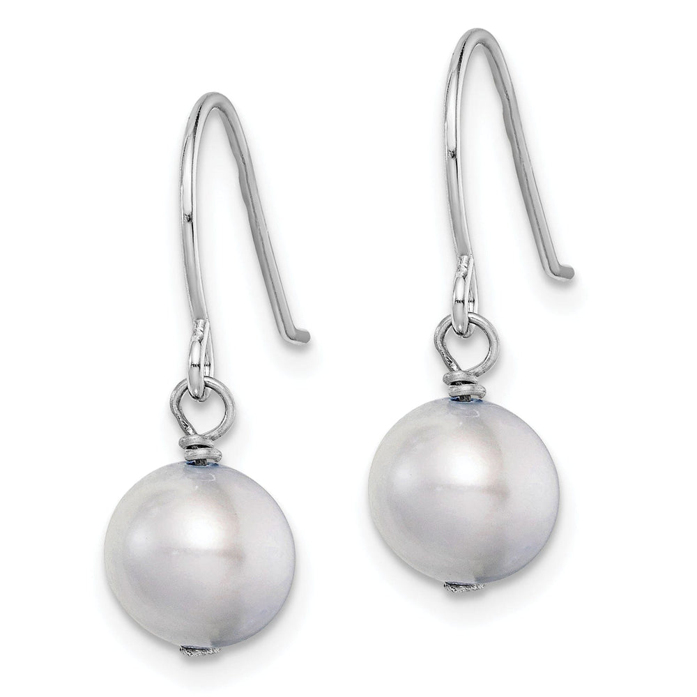 Lovely Rita's Earrings Silver Grey Fresh Water Pearl Dangle Earrings