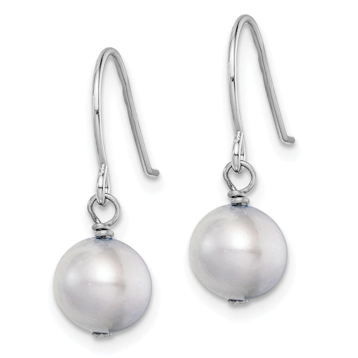 Lovely Rita's Earrings Silver Grey Fresh Water Pearl Dangle Earrings