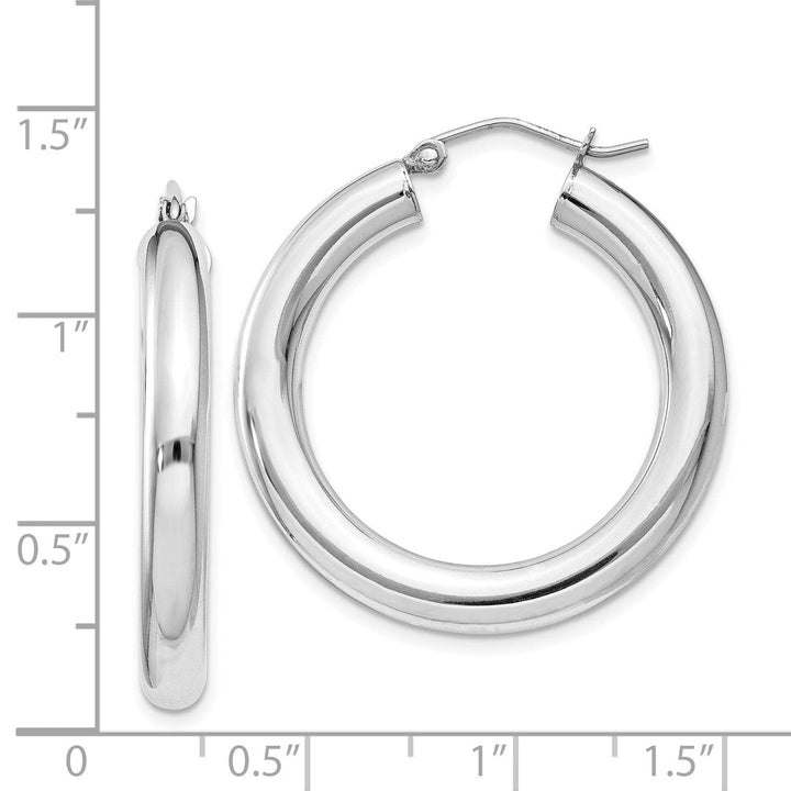 Lovely Rita's Earrings Silver Hollow Round Hoop Hinged Earrings