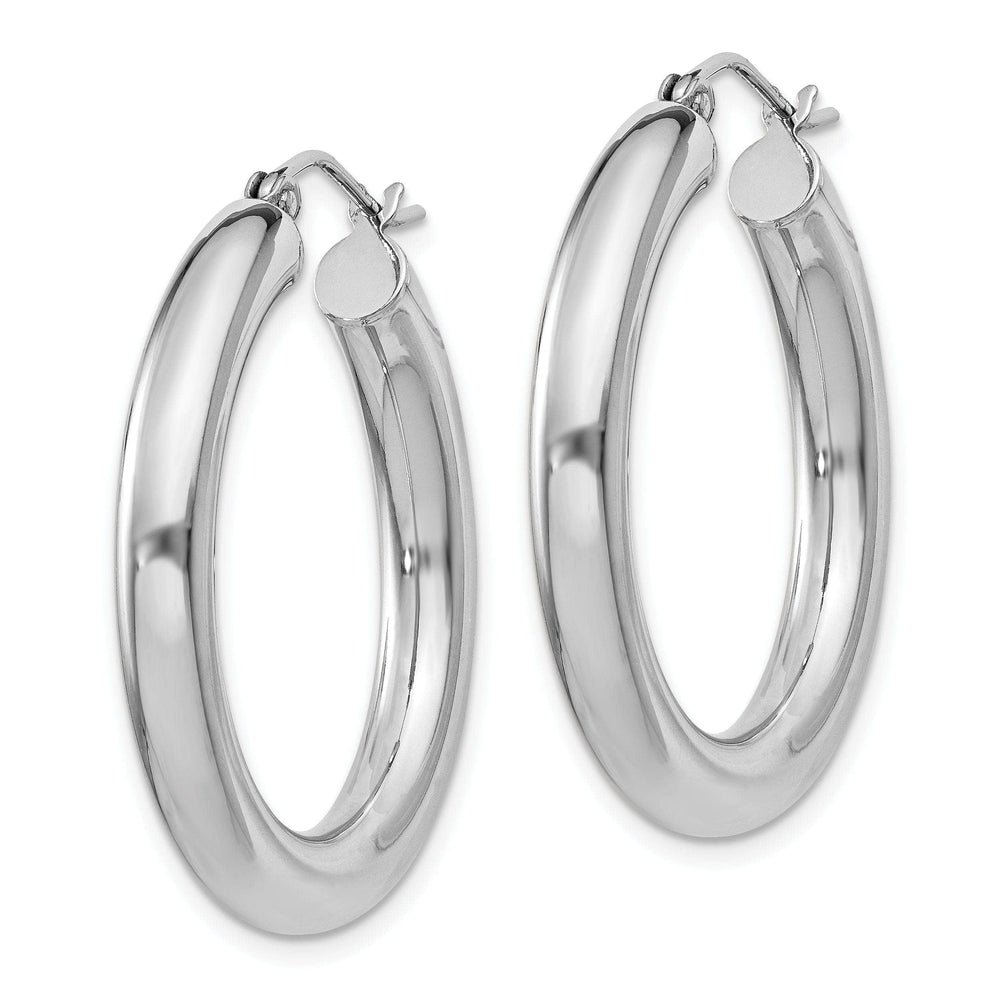 Lovely Rita's Earrings Silver Hollow Round Hoop Hinged Earrings