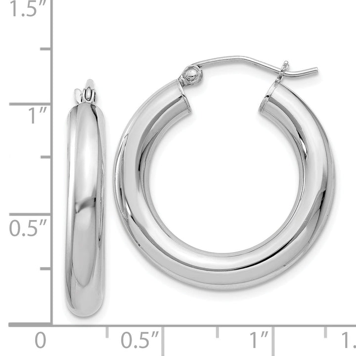 Lovely Rita's Earrings Silver Hollow Round Hoop Hinged Earrings