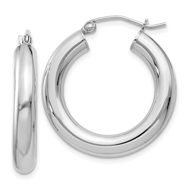 Lovely Rita's Earrings Silver Hollow Round Hoop Hinged Earrings