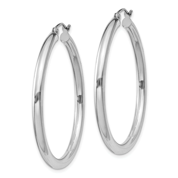 Lovely Rita's Earrings Silver Hollow Round Hoop Hinged Earrings