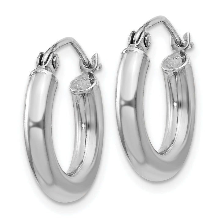 Lovely Rita's Earrings Silver Hollow Round Hoop Hinged Earrings