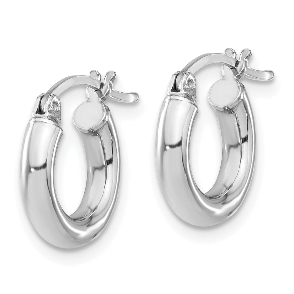 Lovely Rita's Earrings Silver Hollow Round Hoop Hinged Earrings