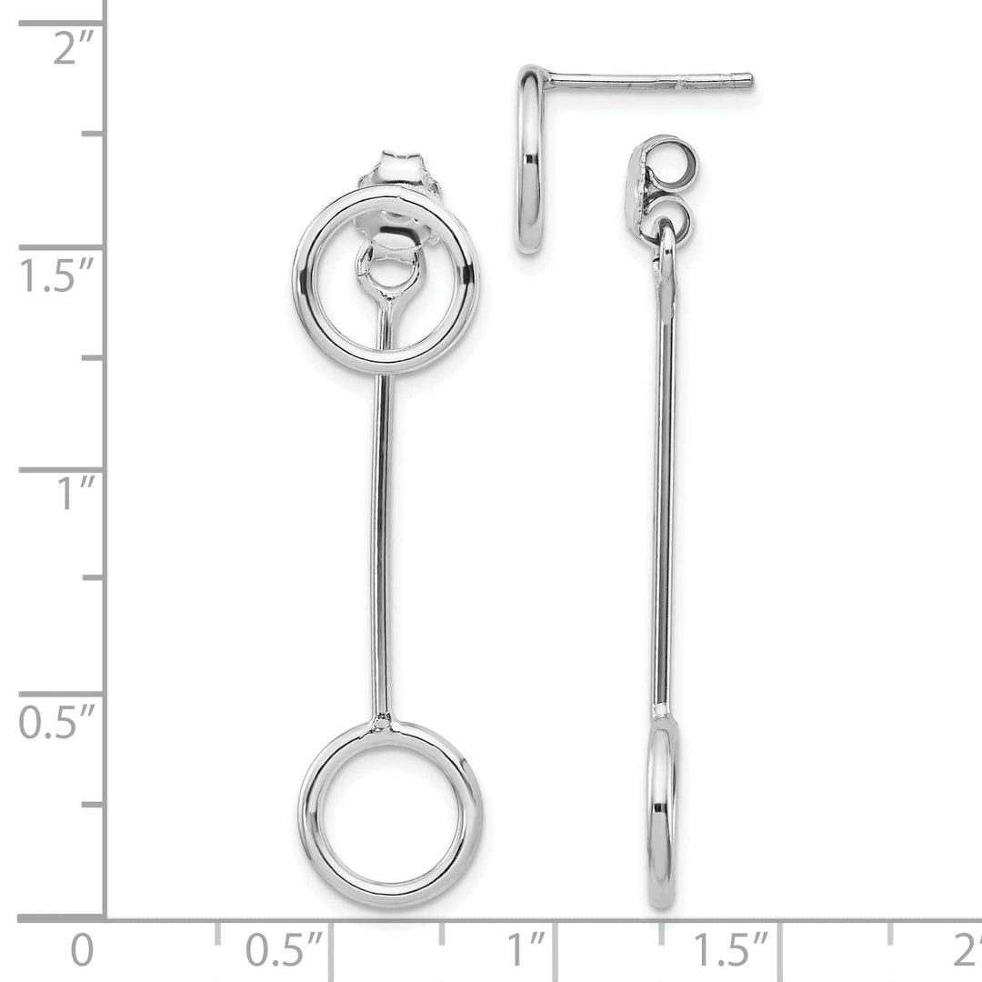 Lovely Rita's Earrings Silver Polished Dangle Post Earrings