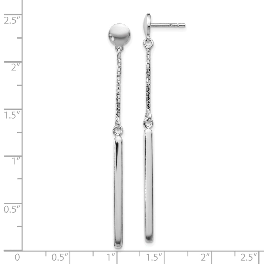 Lovely Rita's Earrings Silver Polished Post Dangle Earrings