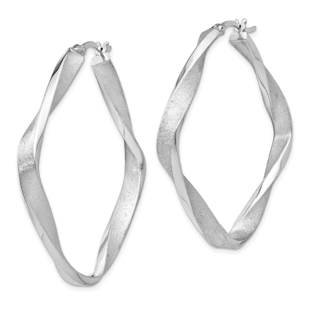 Lovely Rita's Earrings Silver Radiant Essence Twisted Hoop Earrings