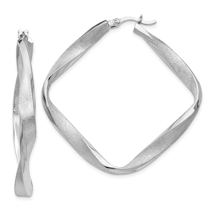 Lovely Rita's Earrings Silver Radiant Essence Twisted Hoop Earrings
